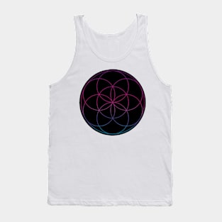 Purple, pink and blue seed of life Tank Top